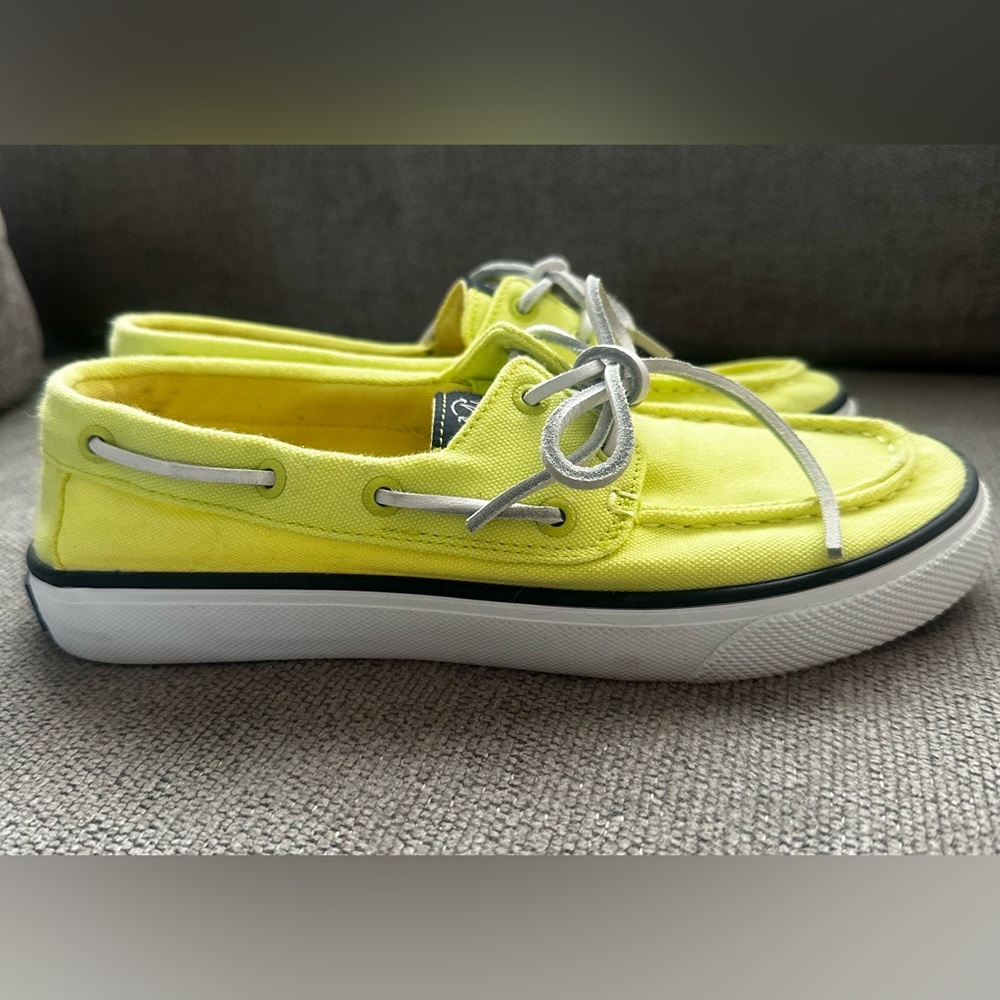 Sperry Bright Yellow Boat Shoes